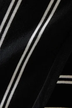Stripe Knitted Wrap Skirt Co Ord