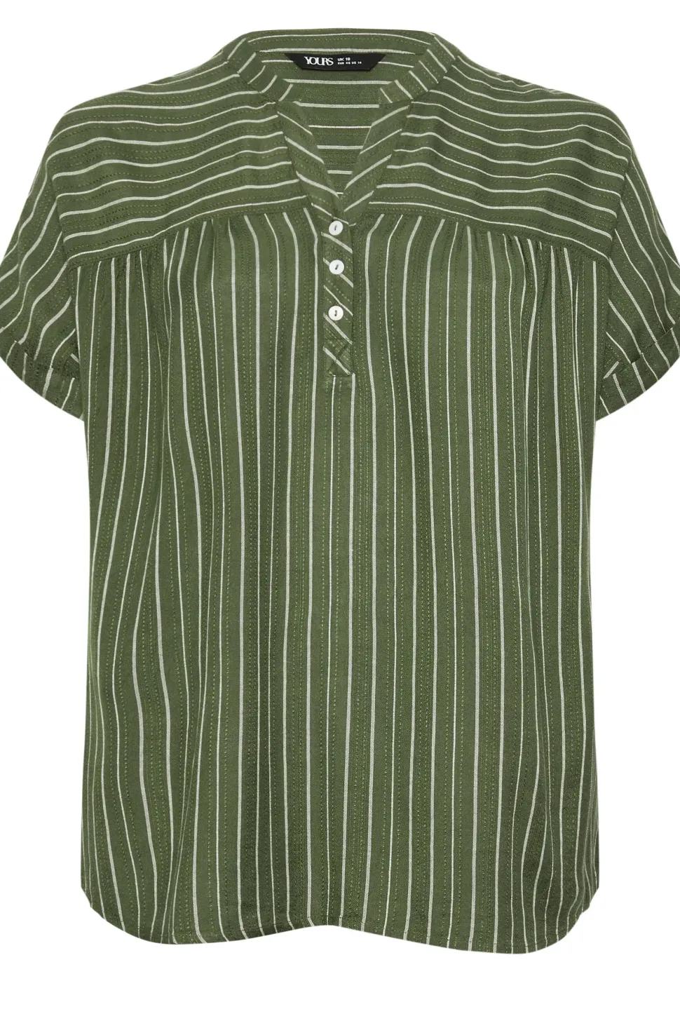 Stripe Notch Neck Blouse