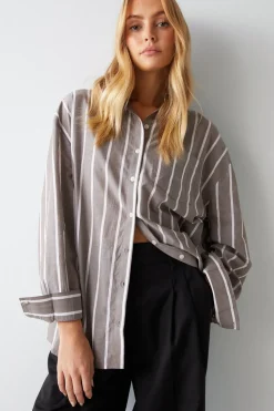 Stripe Oversize Shirt