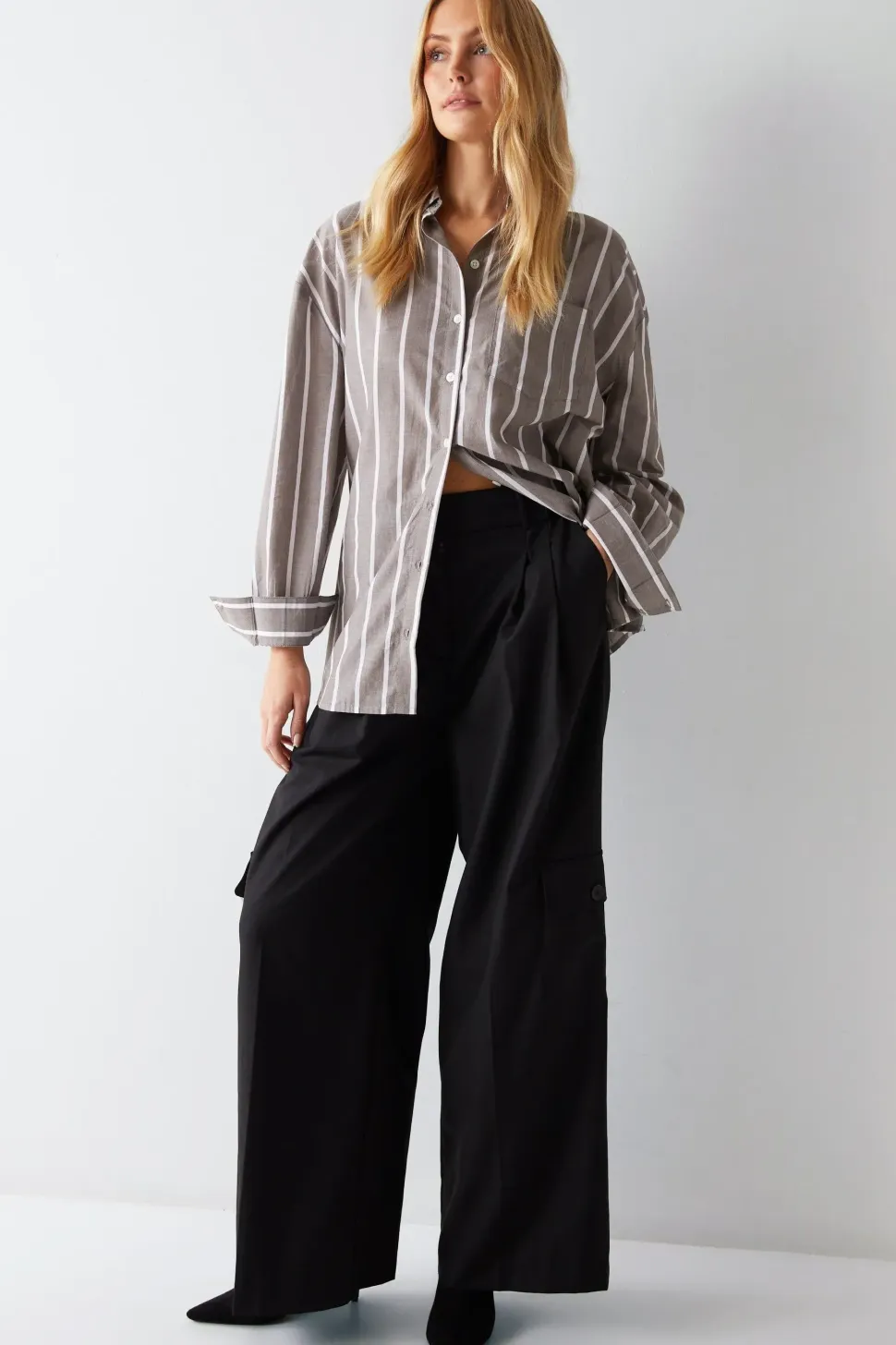 Stripe Oversize Shirt