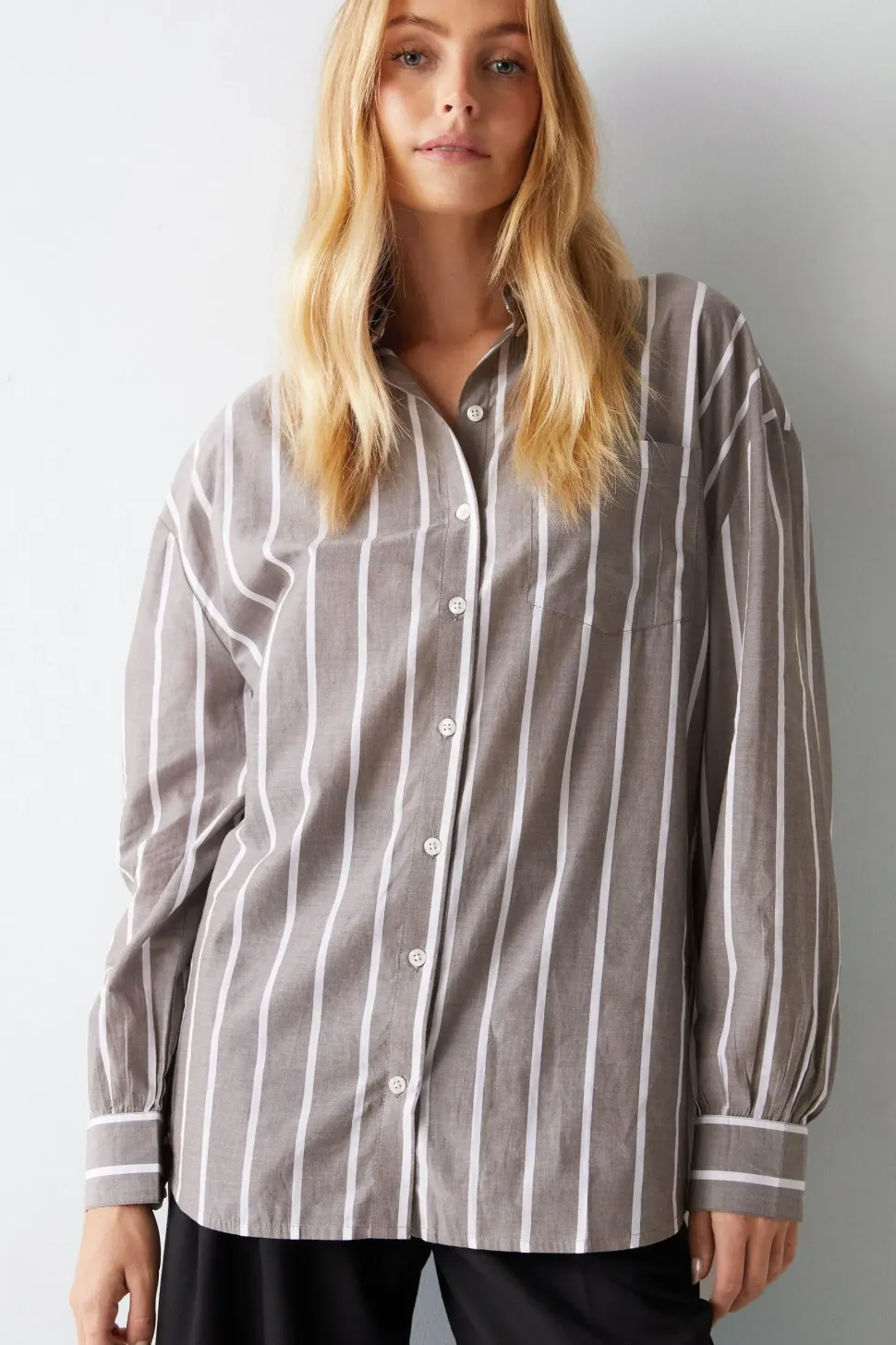 Stripe Oversize Shirt