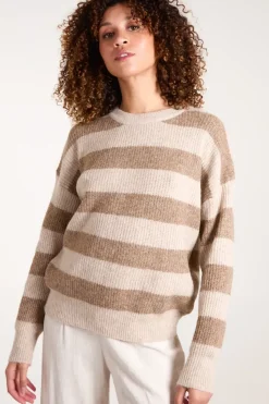 Stripe Rib Knit Jumper