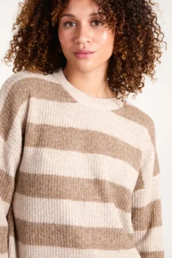 Stripe Rib Knit Jumper