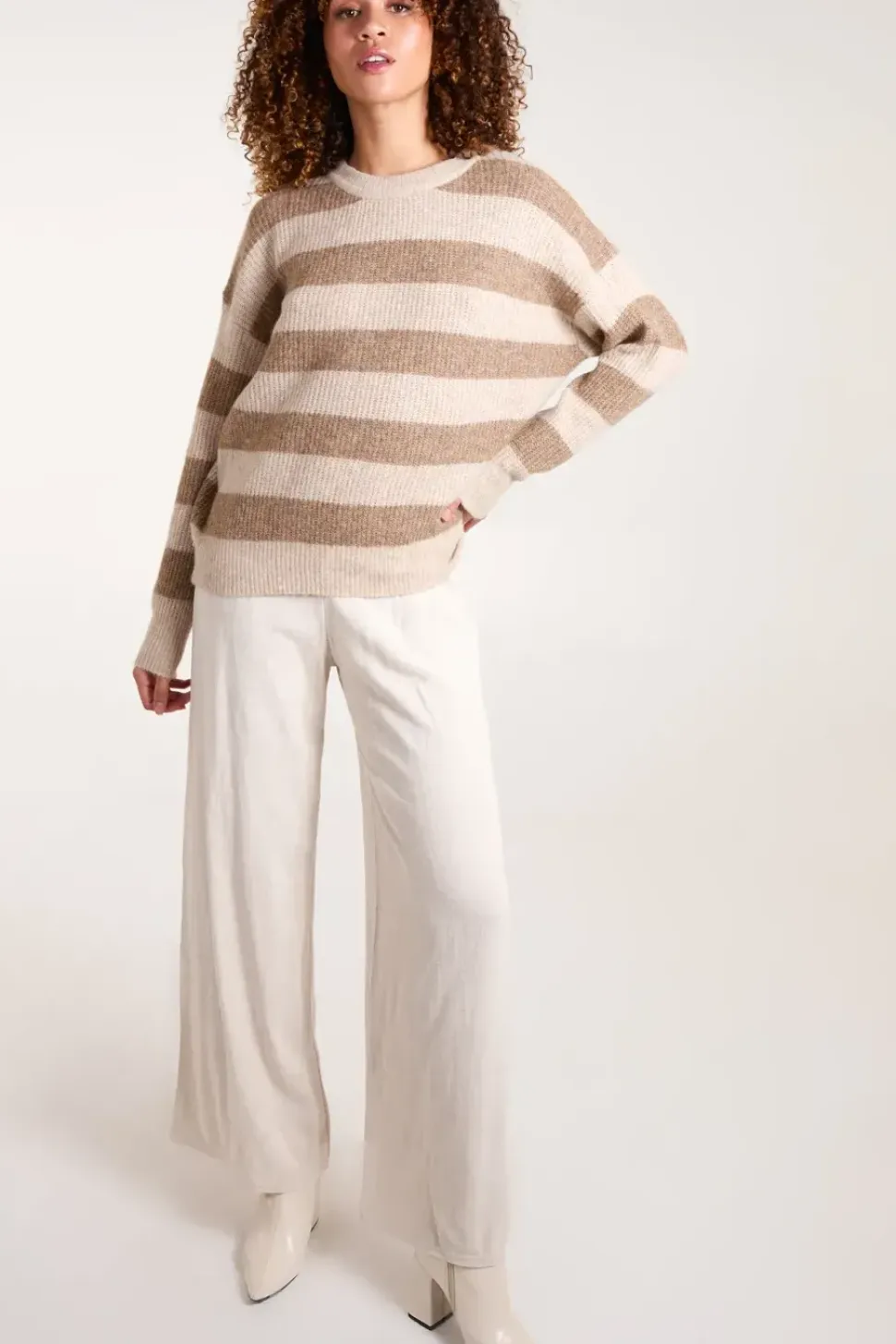 Stripe Rib Knit Jumper