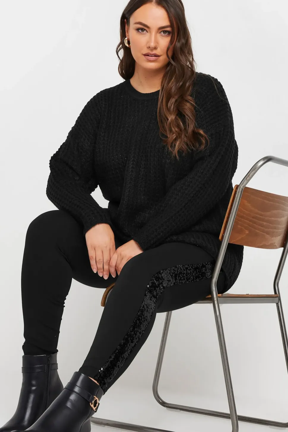 Stripe Sequin Leggings