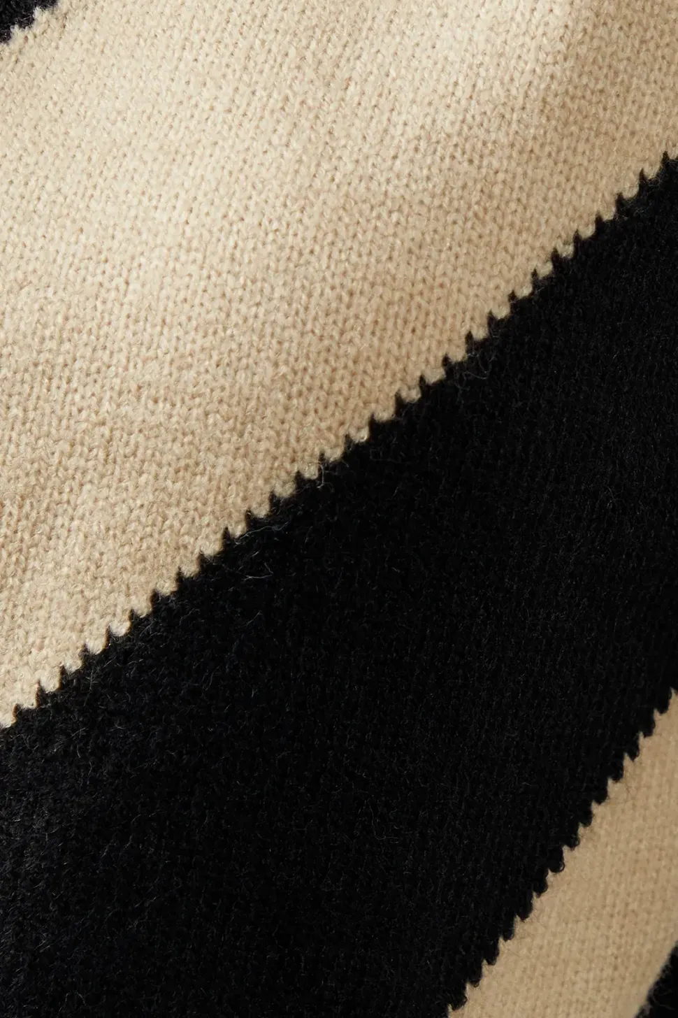 Stripe Split Neck Jumper