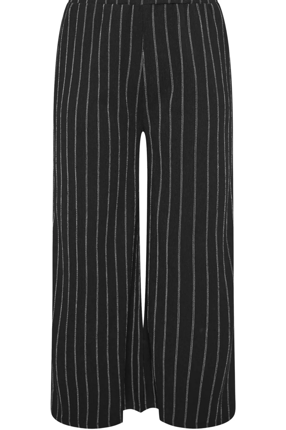 Stripe Textured Wide Leg Trousers