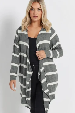 Stripe Waterfall Cardigan