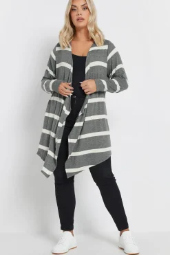 Stripe Waterfall Cardigan