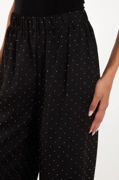Studded High Waist Trousers