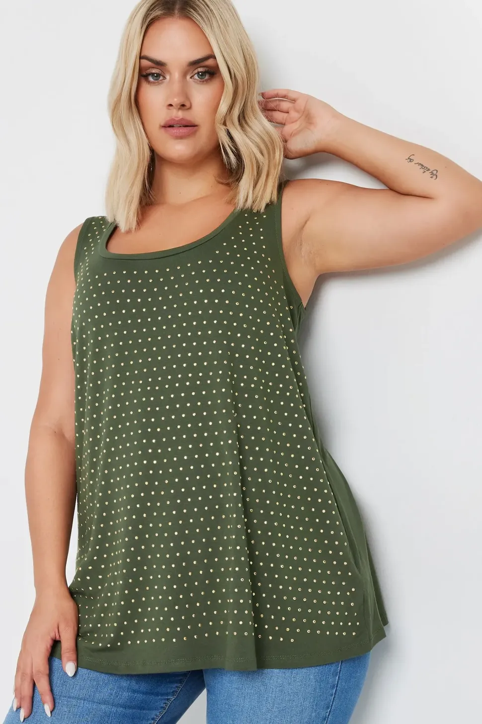 Studded Vest Top