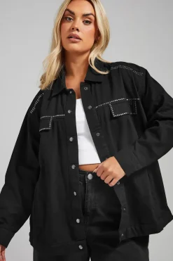 Stud Embellished Overshirt