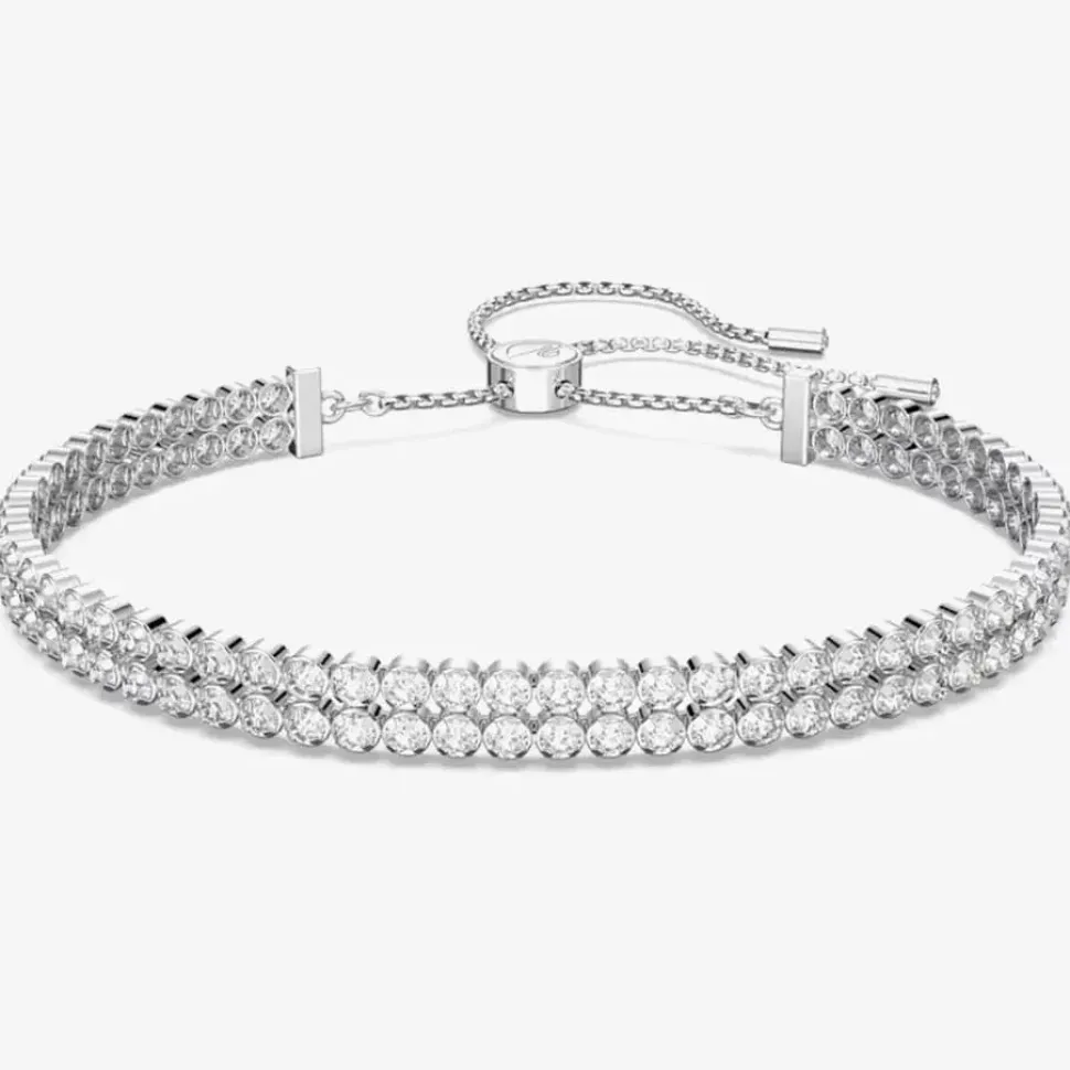 Subtle Rhodium Plated Crystal Bracelet 5221397