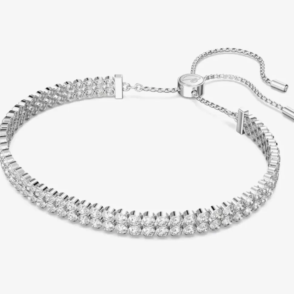 Subtle Rhodium Plated Crystal Bracelet 5221397