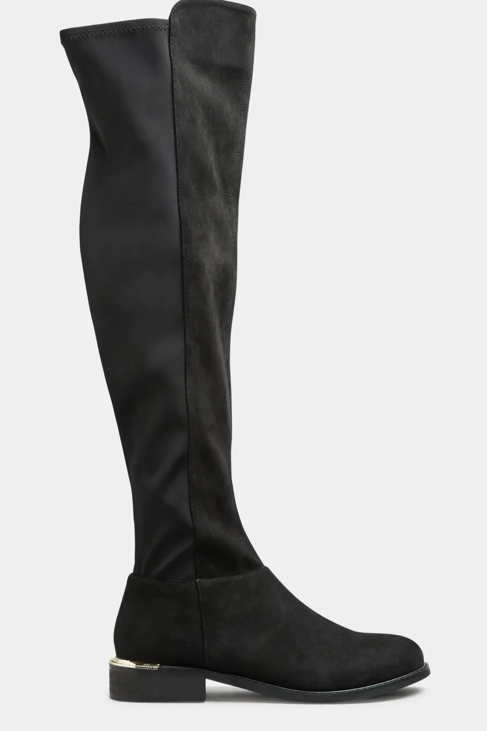 Suede Over The Knee Stretch Boots