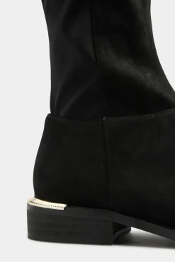 Suede Over The Knee Stretch Boots