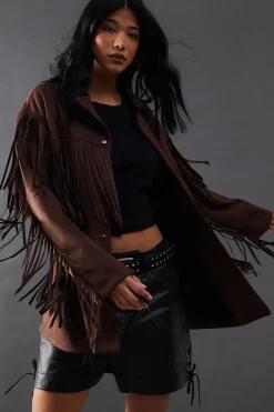 Suedette Western Fringed Jacket