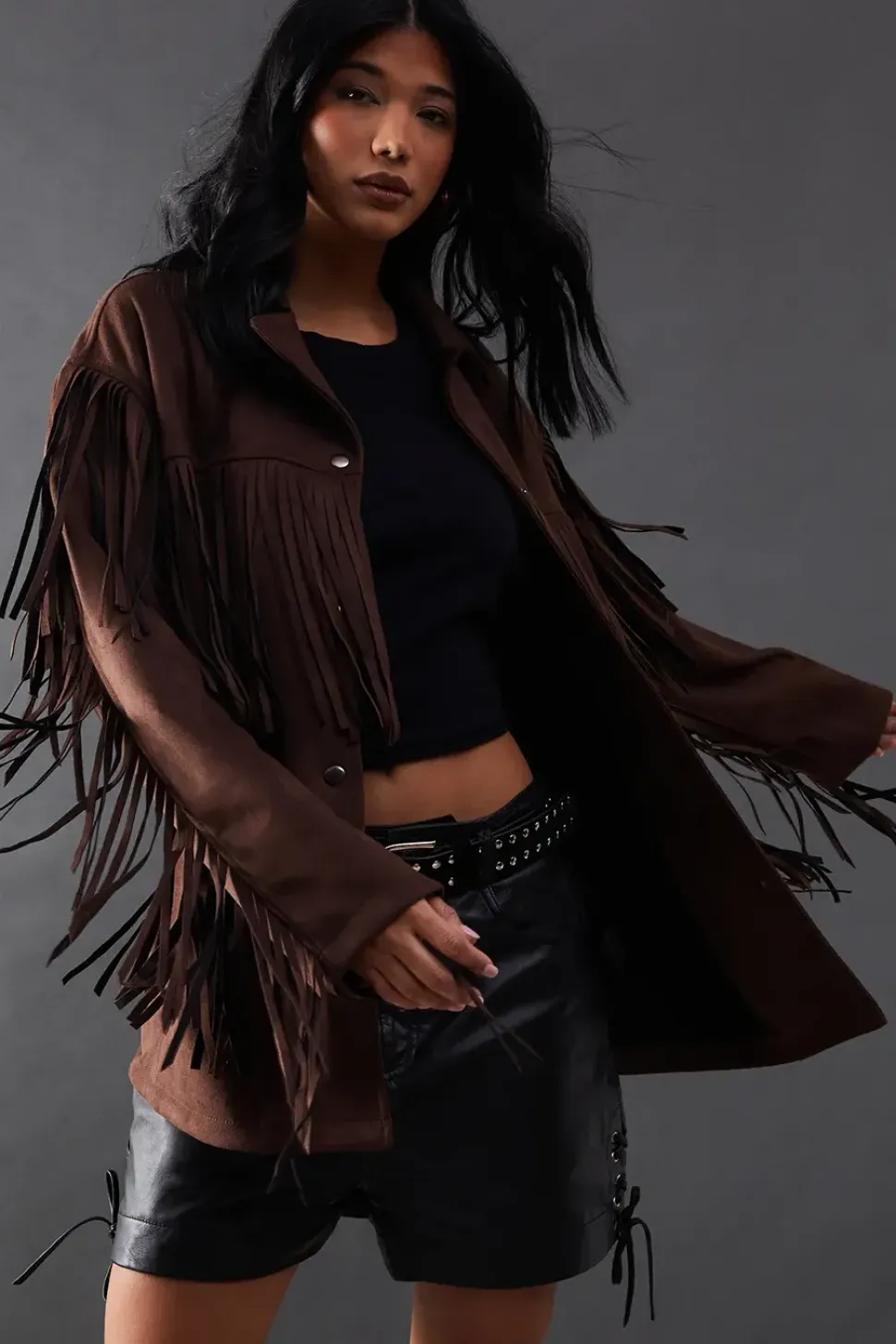 Suedette Western Fringed Jacket