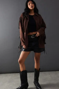 Suedette Western Fringed Jacket