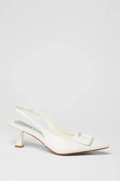 Sugar Bridal Brooch Detail Pointed Singback Stiletto Heeled Court Shoes