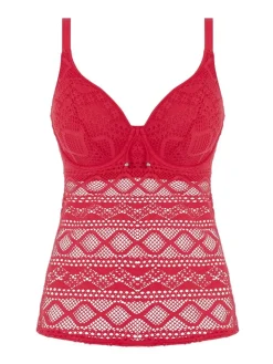 Sundance Tankini Top Red