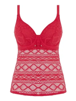 Sundance Tankini Top Red