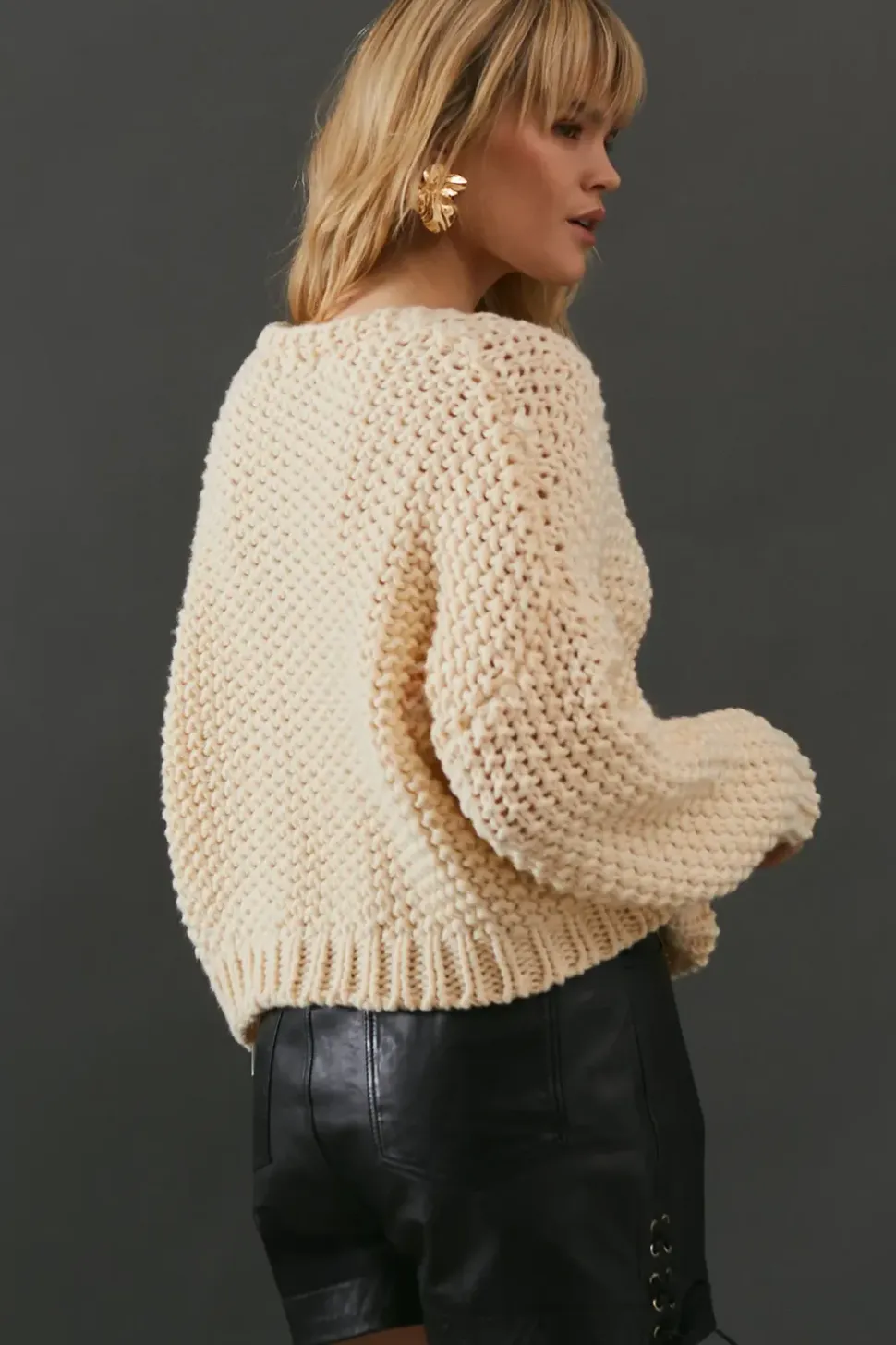 Super Chunky Pocket Front Knitted Cardigan
