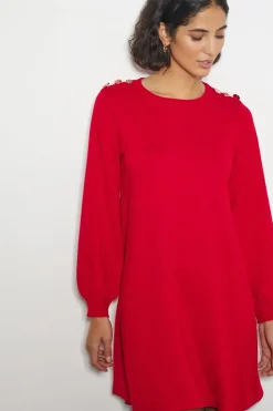 Susie Mini Jumper Dress Red