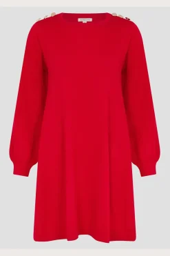 Susie Mini Jumper Dress Red
