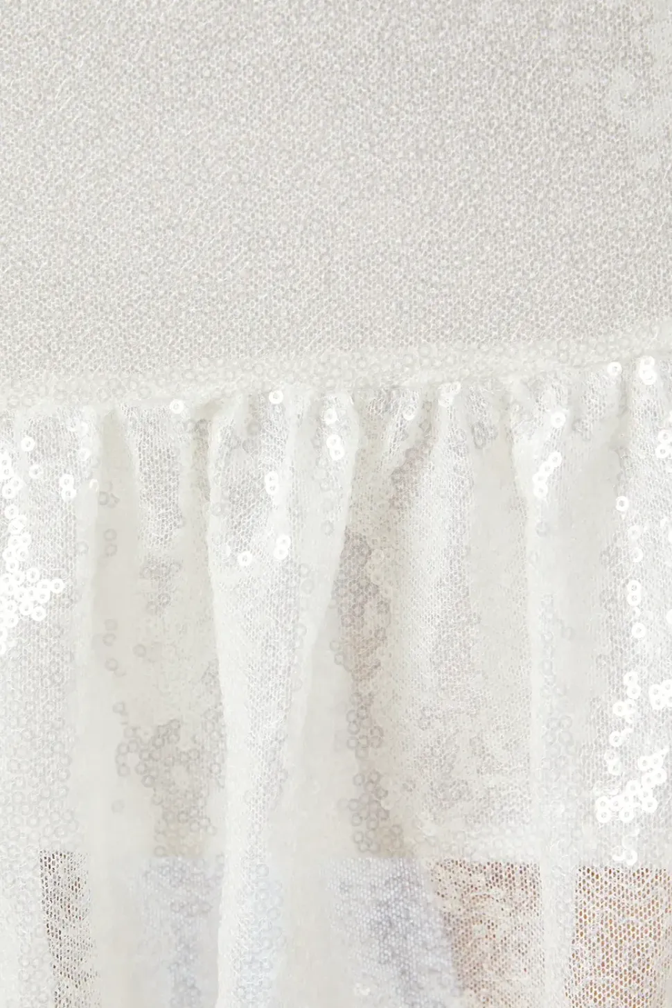 Sweetheart Puff Sleeve Sequin Bridal Mini Dress