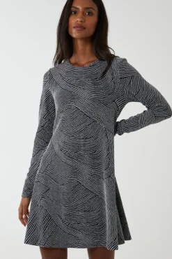 Swing Metallic Mini Dress