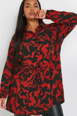 Swirl Print Tunic Shirt