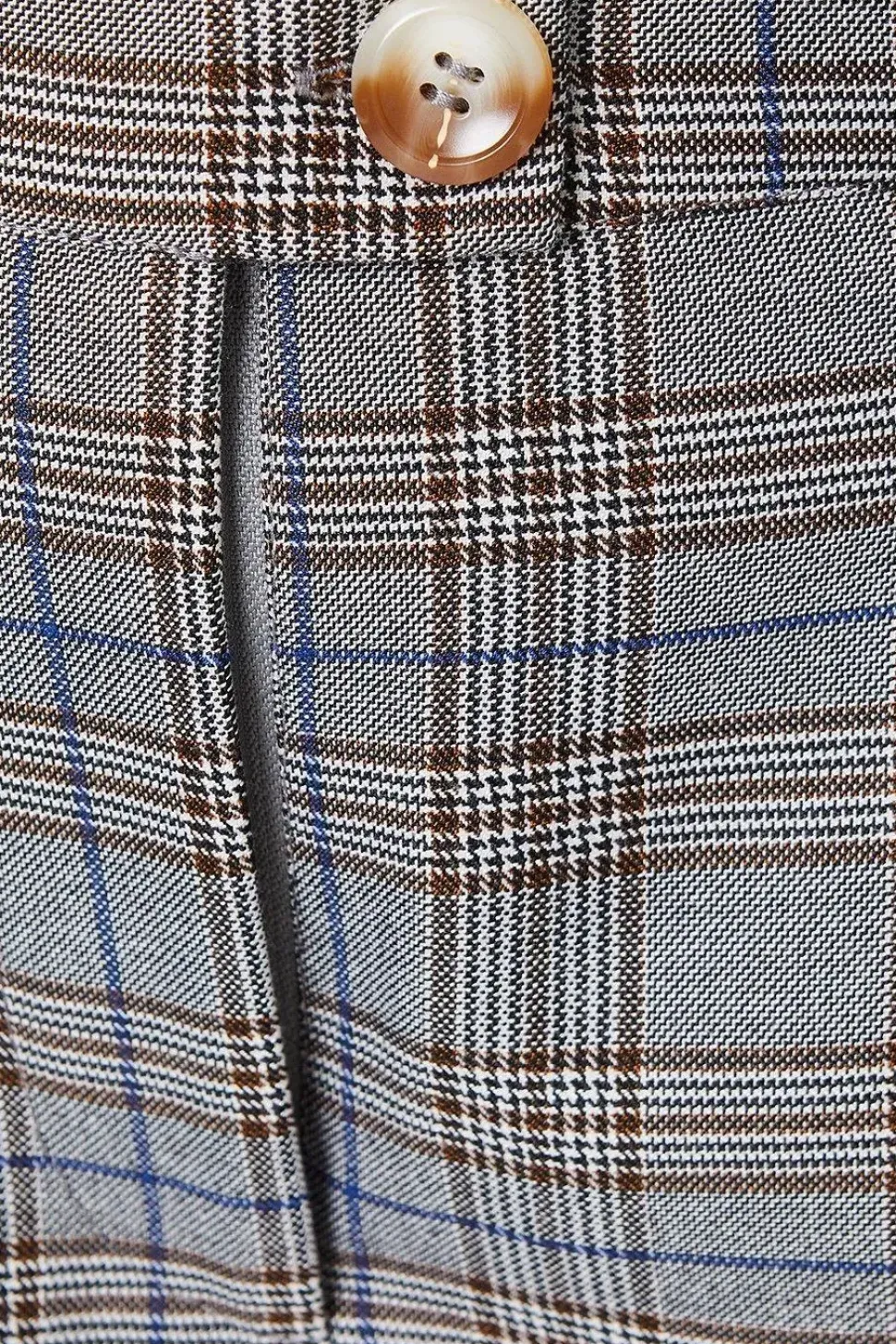 Tab Detail Wide Leg Trouser