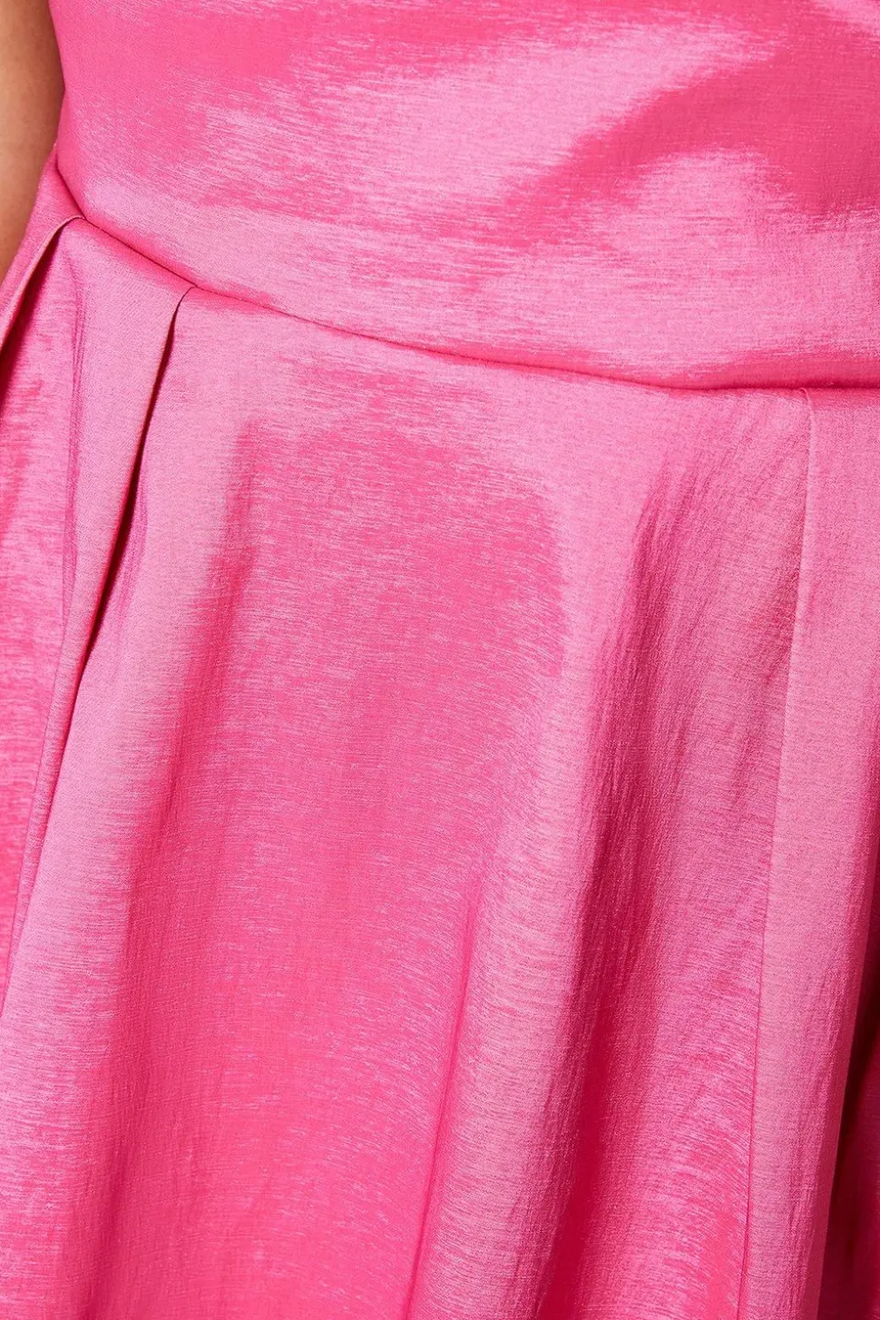 Taffeta Bow Back Puff Sleeve Mini Dress