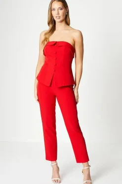Tailored Bandeau Slim Leg Jumpsuit