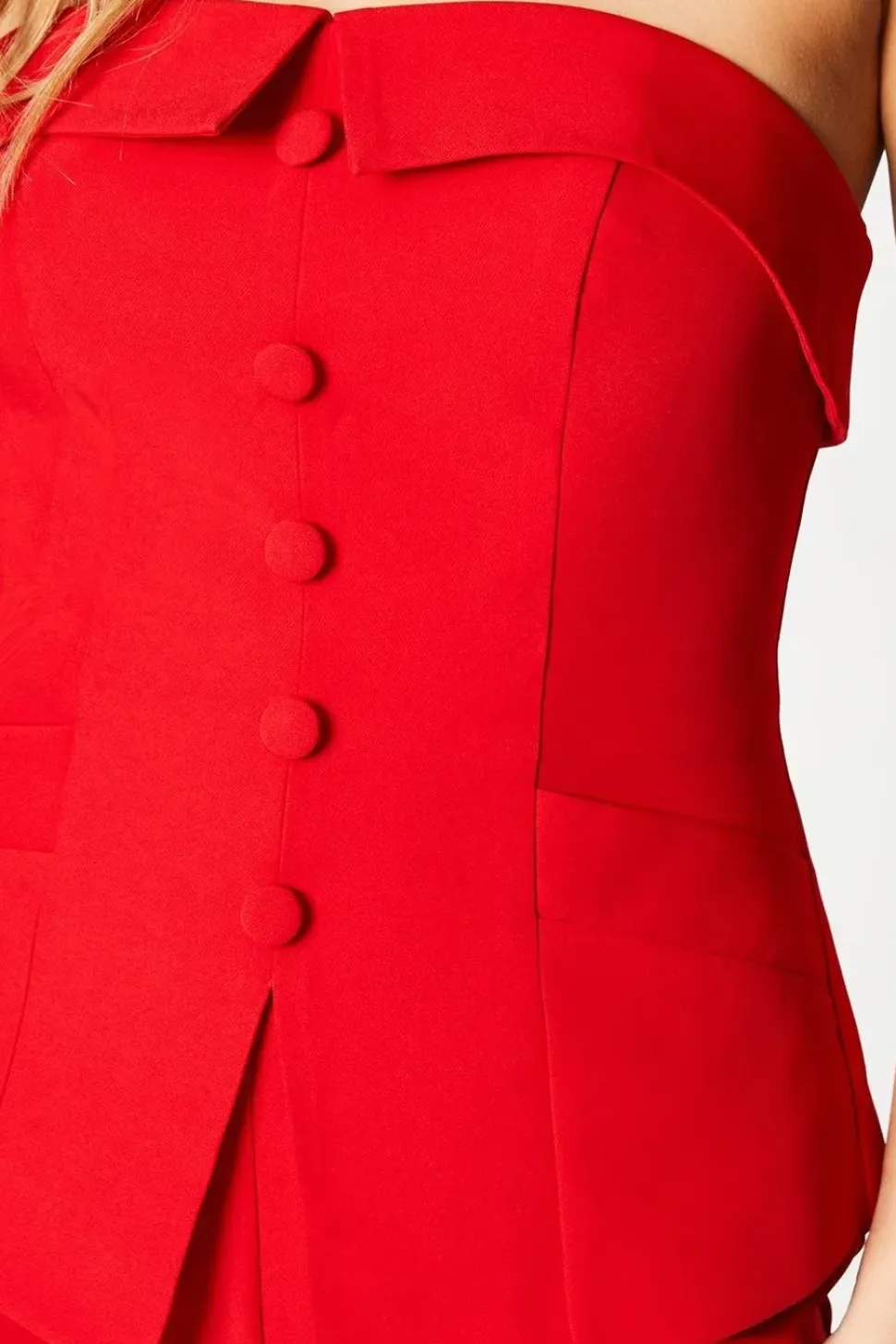 Tailored Bandeau Slim Leg Jumpsuit
