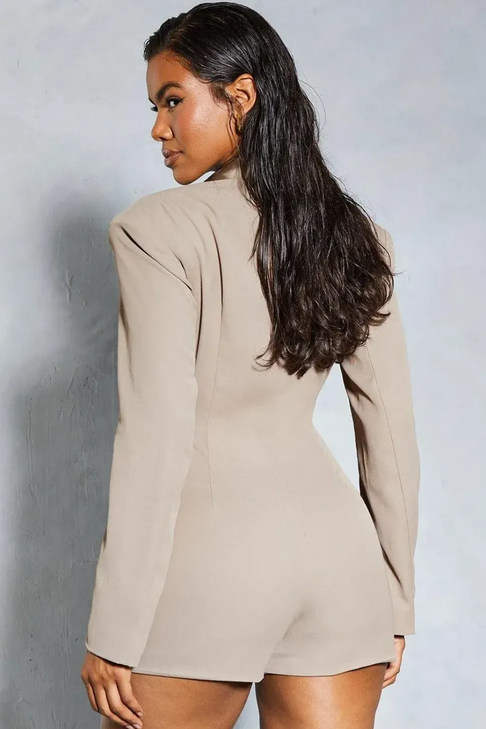 Tailored Blazer Overlay Playsuit