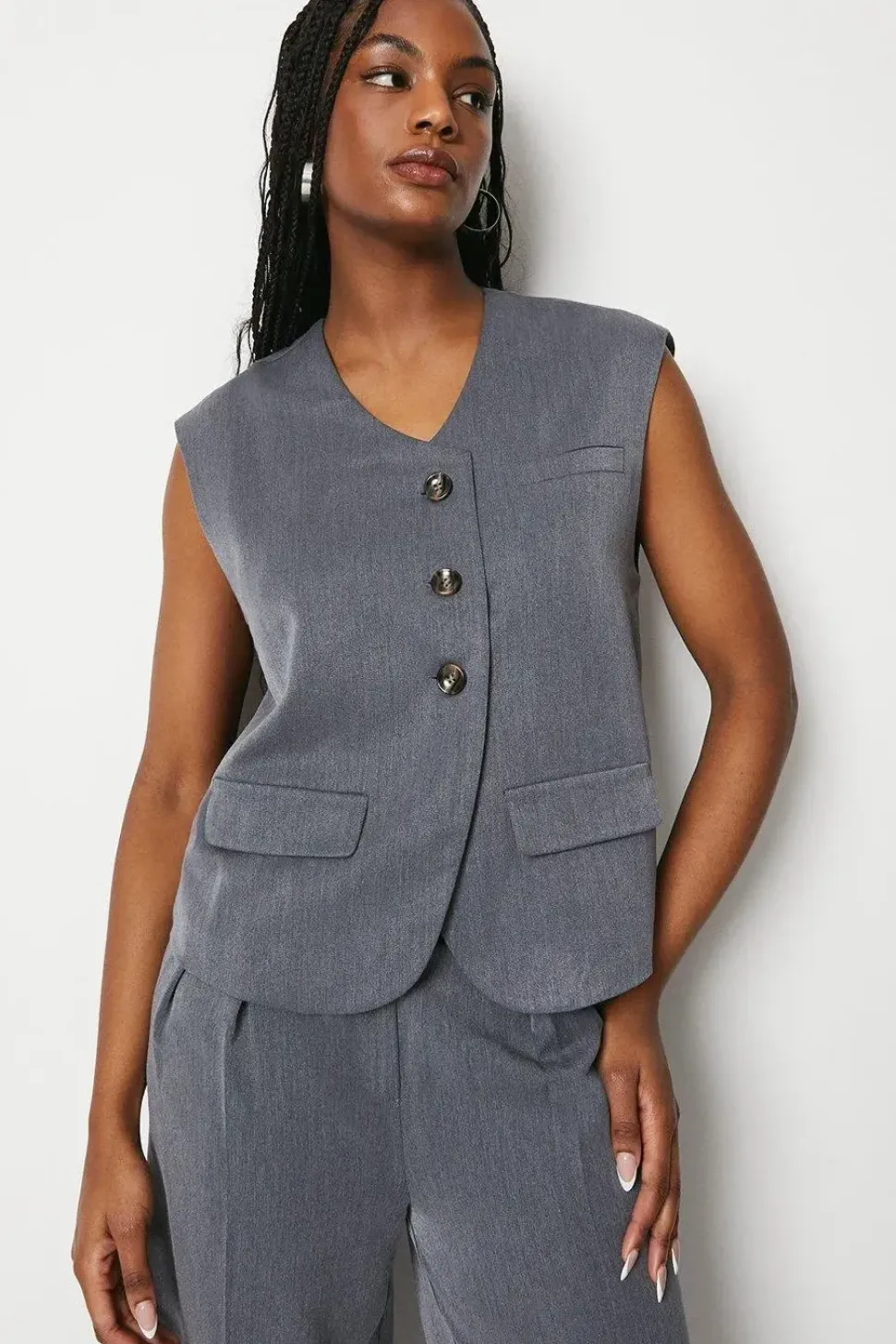 Tailored Boxy Fit Waistcoat