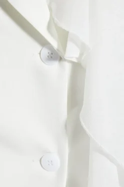 Tailored Mesh Frill Detail Structured Blazer