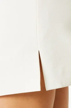 Tailored Split Side Mini Skirt