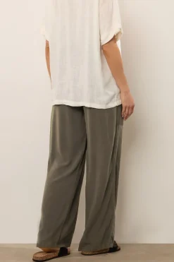 Tall Acid Wash Wide Leg Trousers