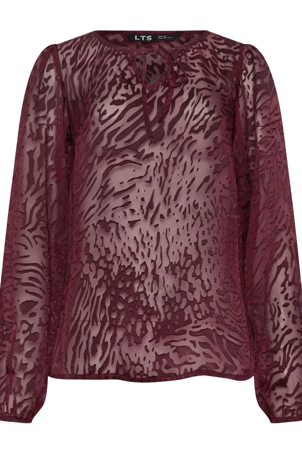 Tall Animal Burnout Blouse
