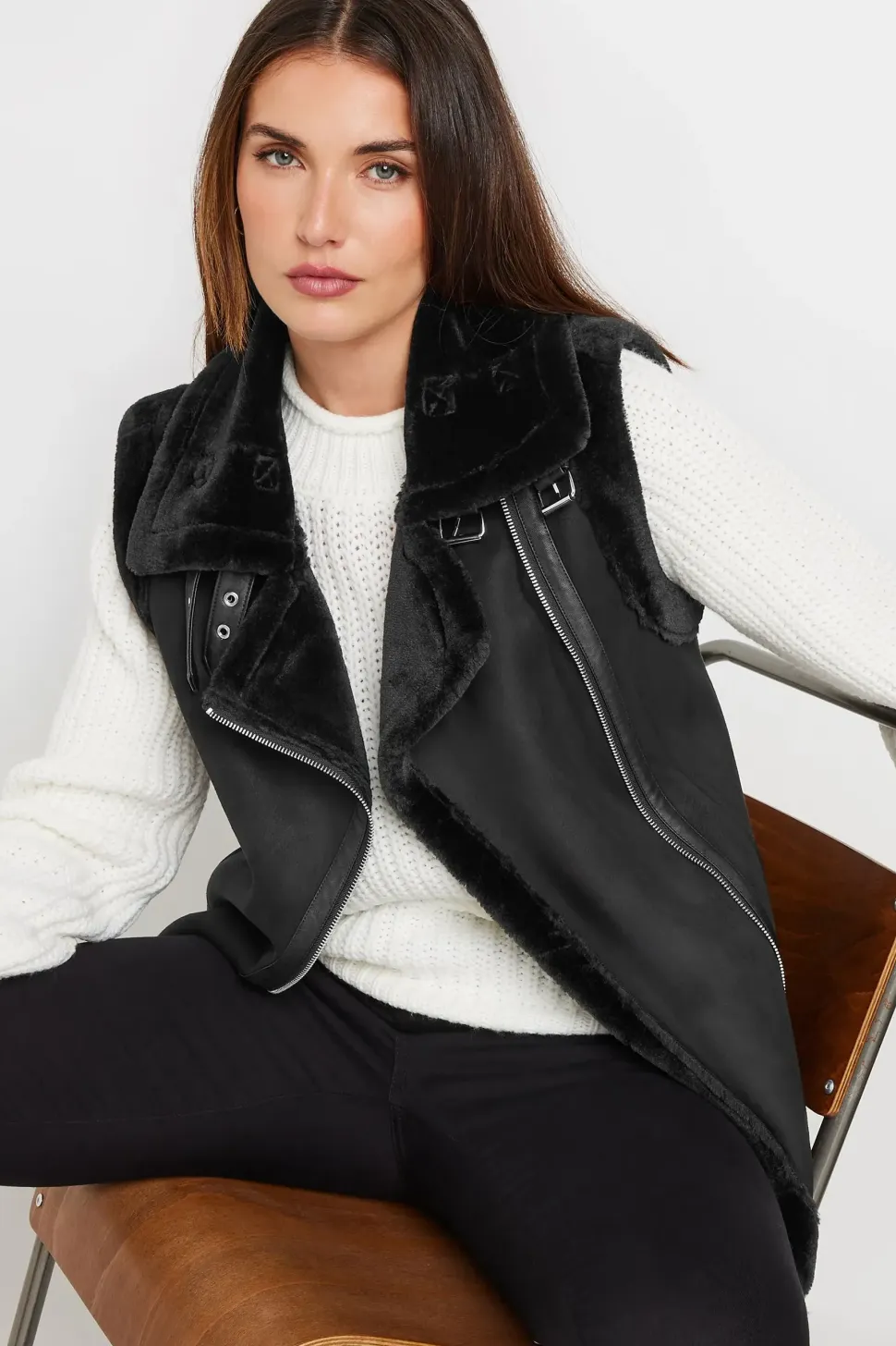 Tall Aviator Gilet Jacket
