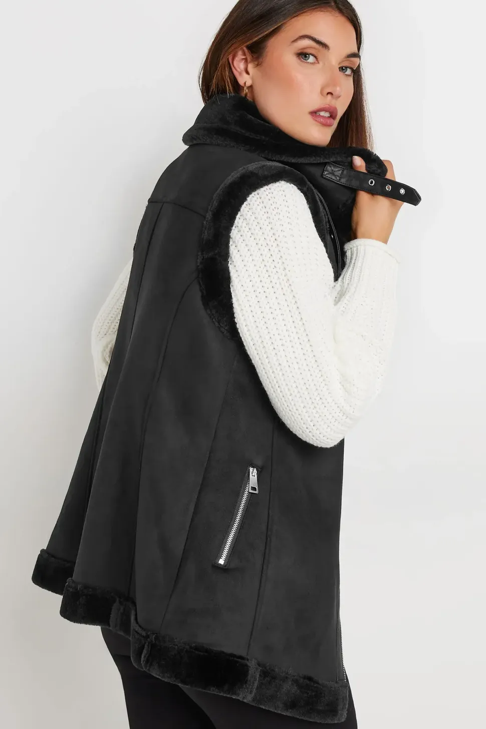 Tall Aviator Gilet Jacket