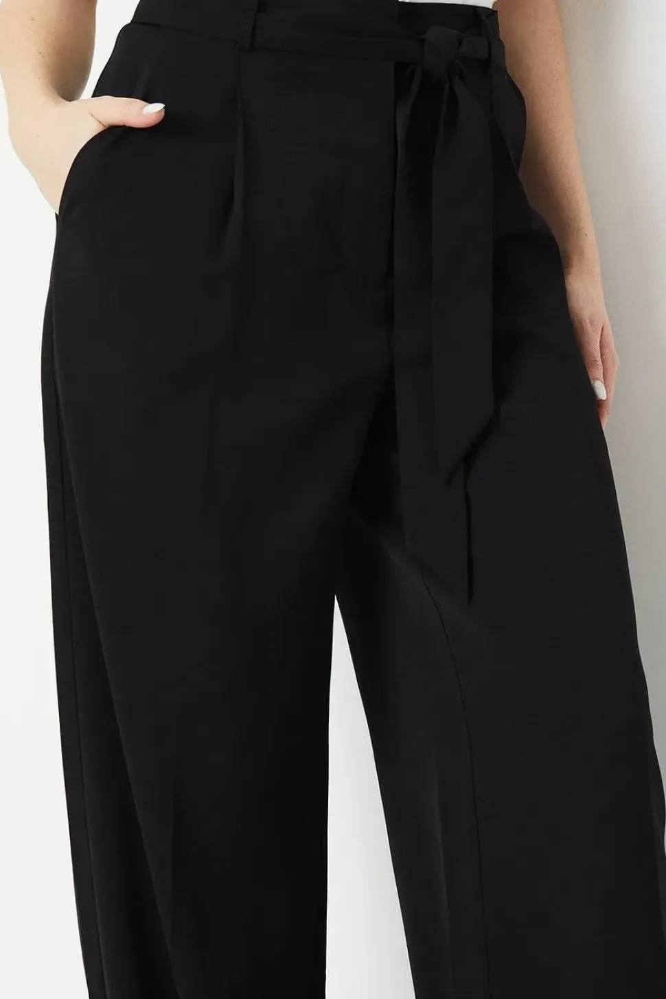 Tall Belted Wide Leg Trouser