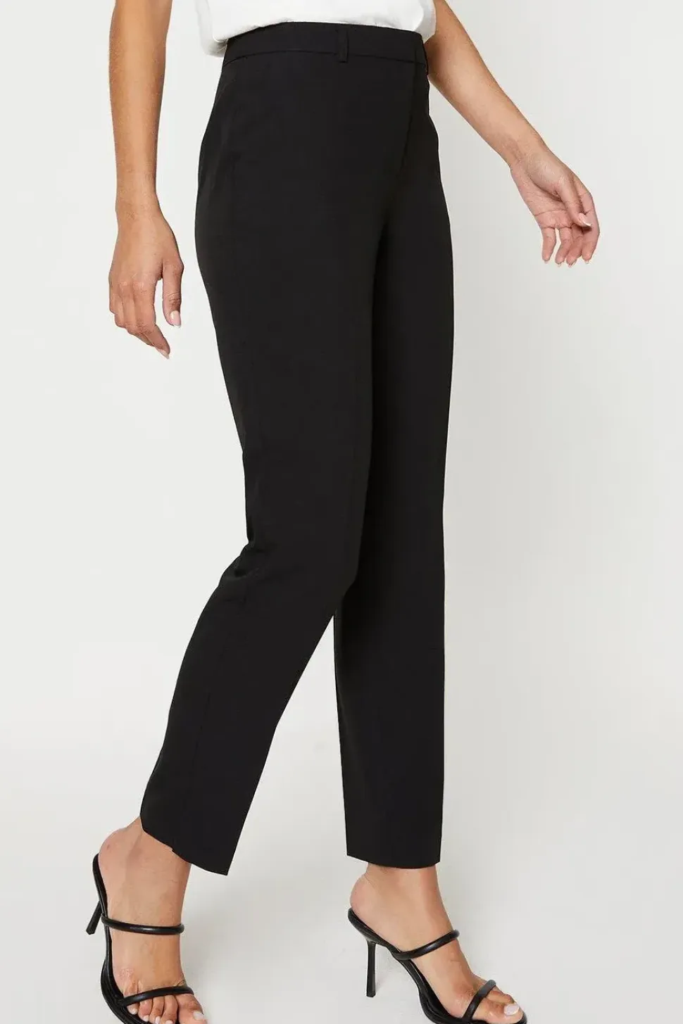 Tall Black Ankle Grazer Trouser