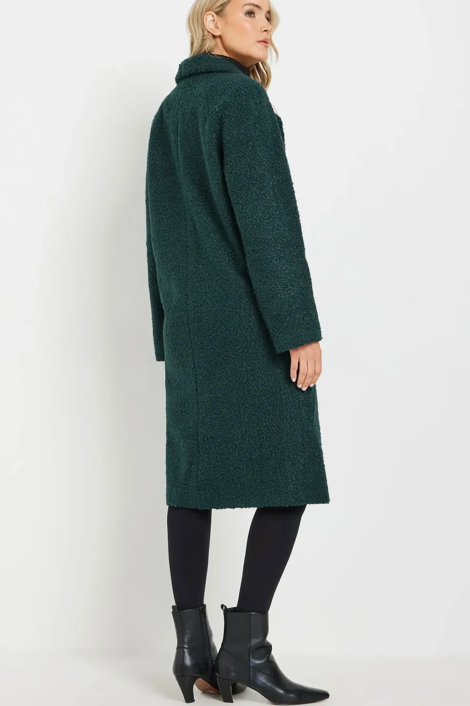 Tall Boucle Wrap Midi Coat