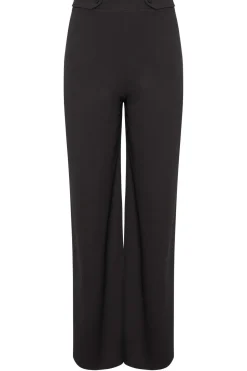 Tall Button Wide Leg Trousers