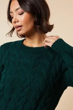 Tall Cable Knit Crew Neck Jumper