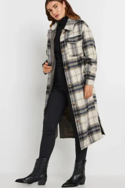 Tall Check Longline Shacket